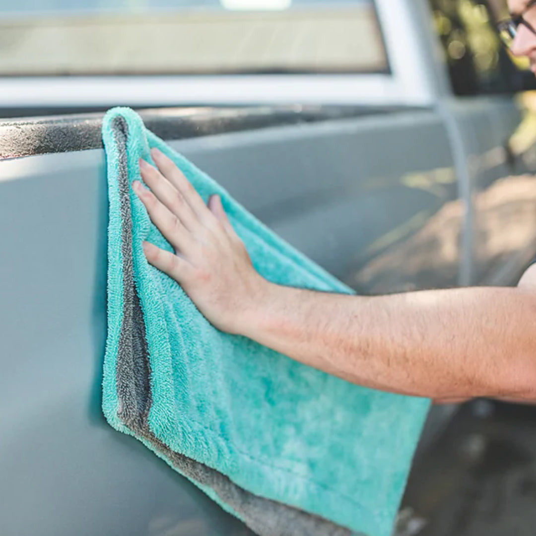 LIQUID8R Drying Towel - AQUA BLUE / ICE GREY (20"x 24")