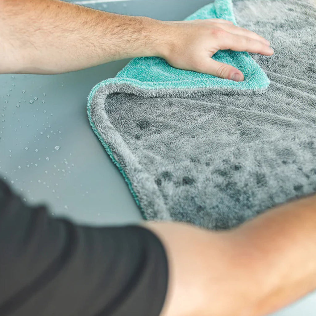 LIQUID8R Drying Towel - AQUA BLUE / ICE GREY (20"x 24")