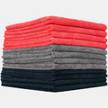 Microfiber AP 300 gsm (12 pack) RED, GREY, BLK - 16" x 16"