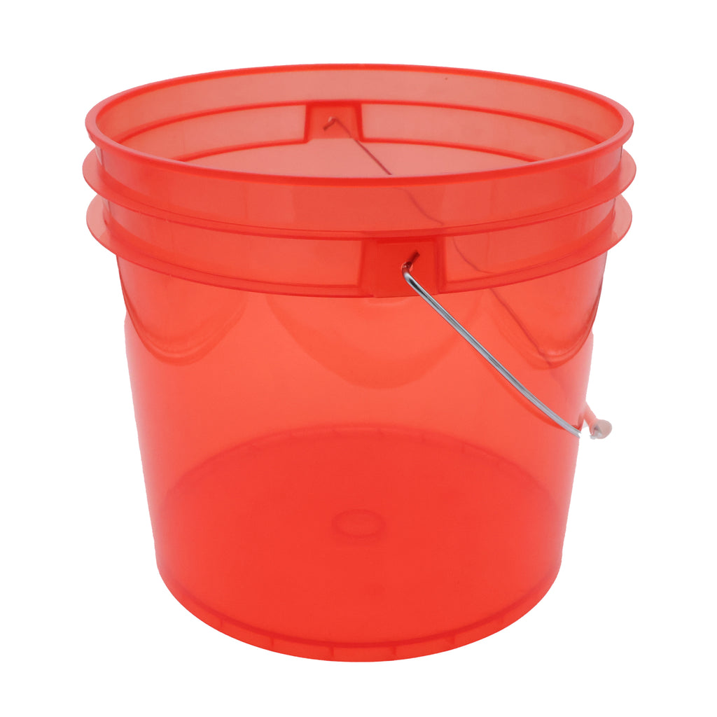 Transparent Bucket, 3.5 Gallon, Pack of 12