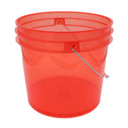 Transparent Bucket, 3.5 Gallon, Pack of 12
