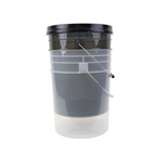Translucent Bucket, 5 Gallon, Pack of 6