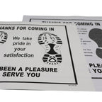 Paper Floor Mats Made in USA
