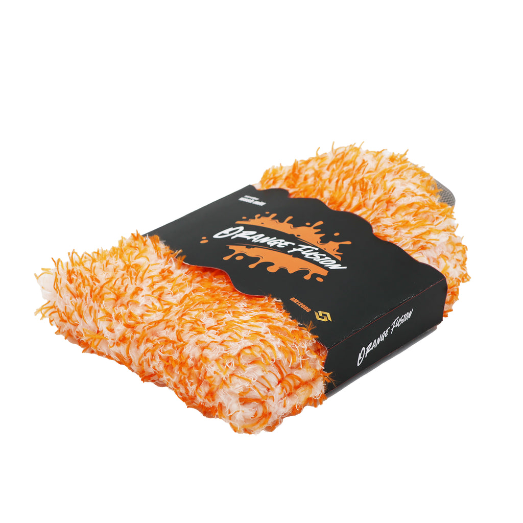Orange Fusion Wash Mitt, 1500 GSM