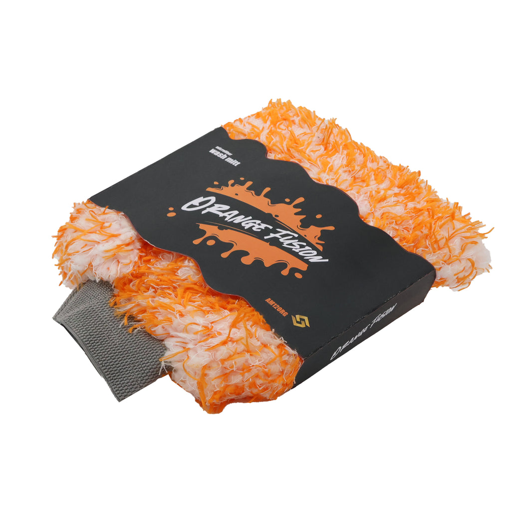 Orange Fusion Wash Mitt, 1500 GSM