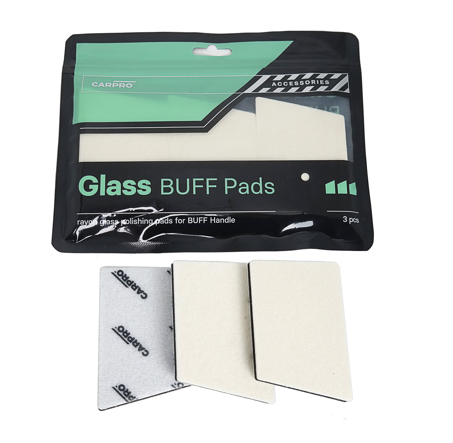 CARPRO Glass Rayon BUFF Pad 3pc Set *New*