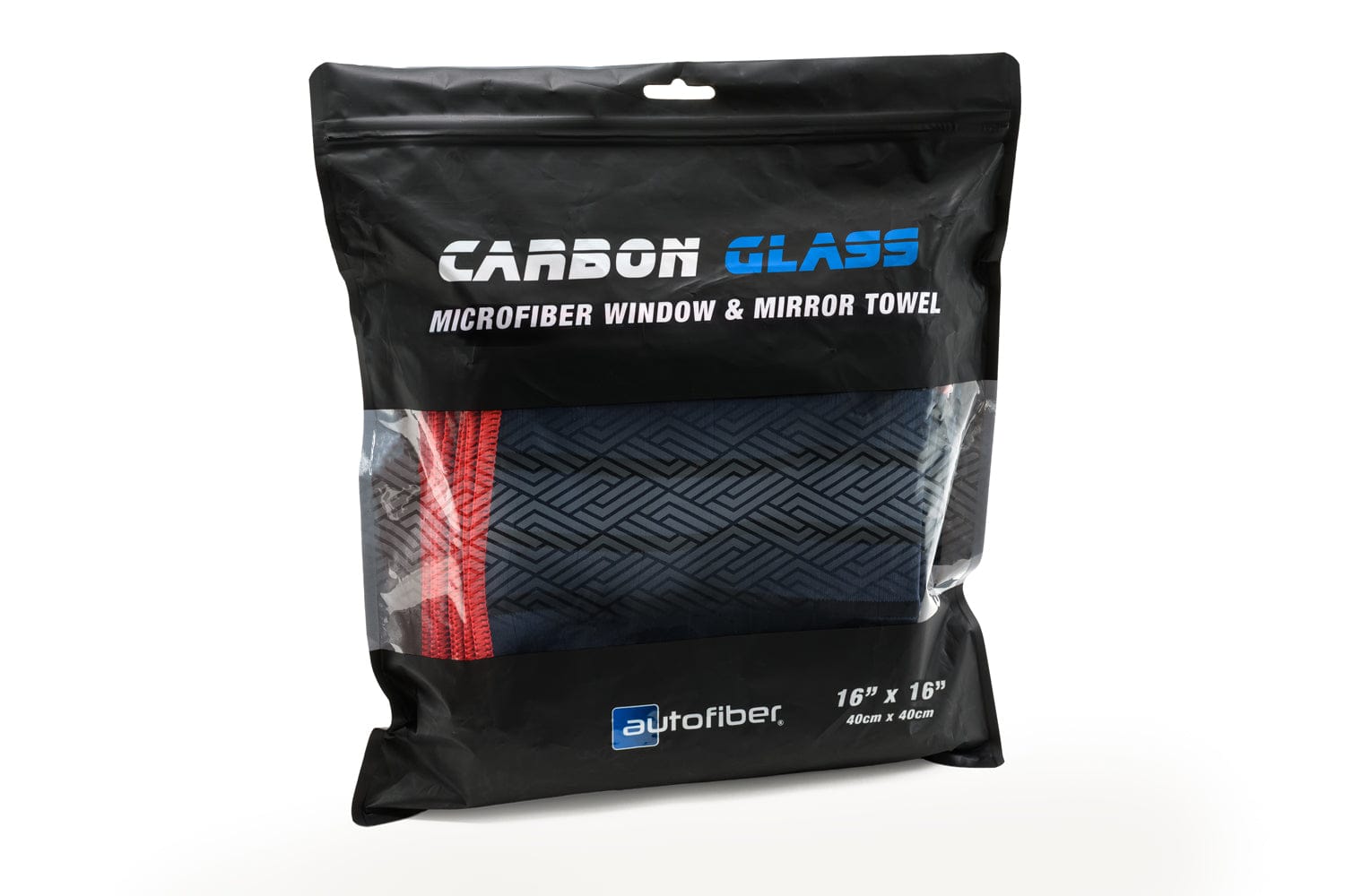 CASE [Carbon Glass Towel] - Microfiber Window & Mirror Towel (16"x16")