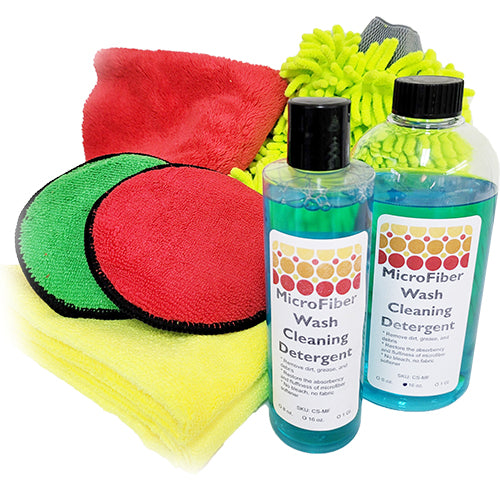 Microfiber Wash Cleaning Detergent 16 Oz. | 6 Bottles