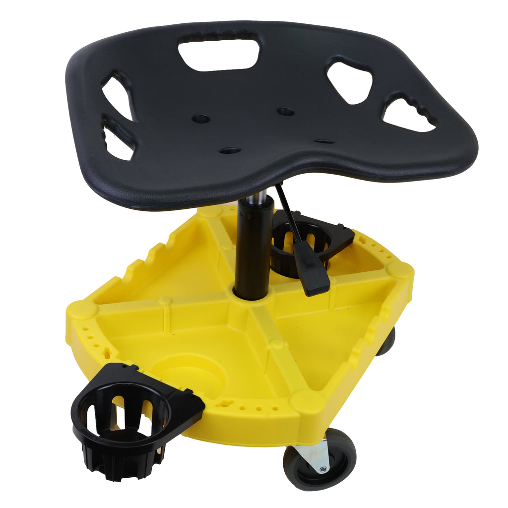 Adjustable Detailing Seat with Storage Tray