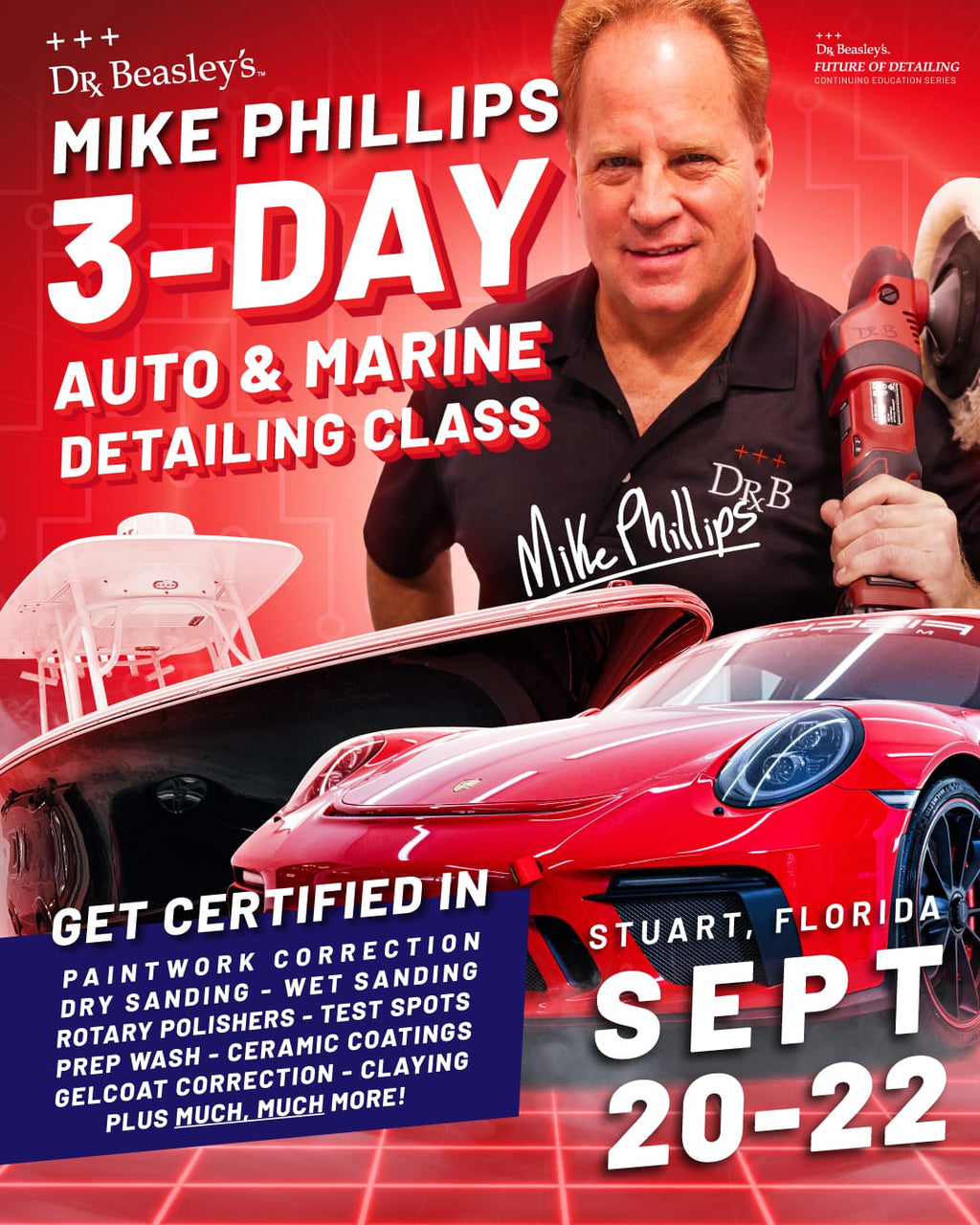 Future of Detailing — 3-Day Auto & Marine Detailing Class with Mike Phillips (September 20-22, 2024)