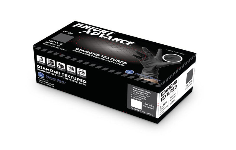 IF88 Industrial Powder Free Black Nitrile