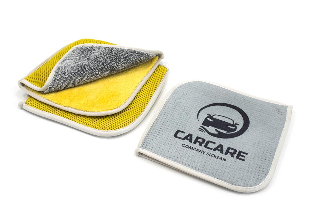 CUSTOM [Multi-Flip] Glove Box “Business Card” Flip Towel (8"x8") - 12 pack