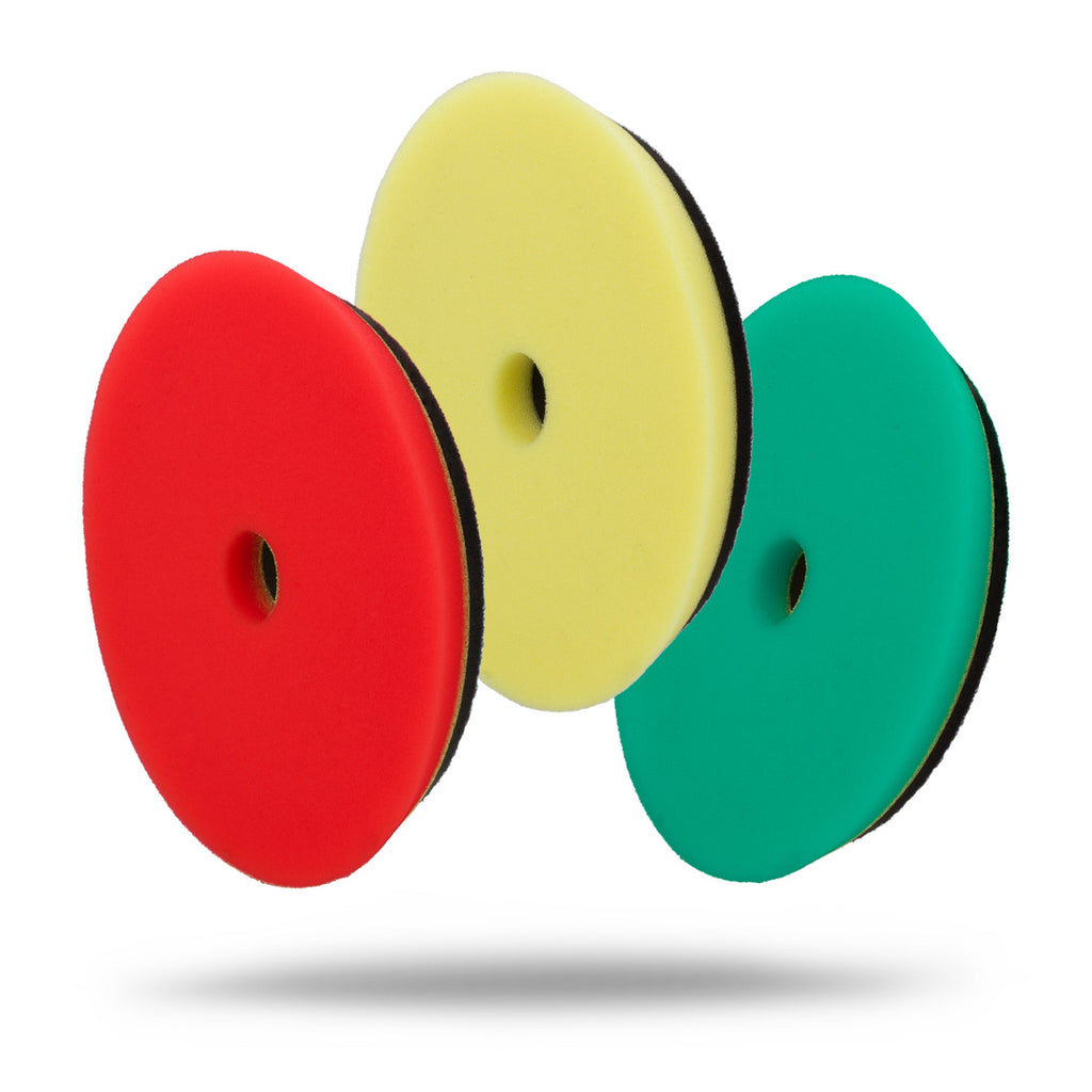 Low Profile Rubber Backed Foam Polishing Pads – 5in, 6in