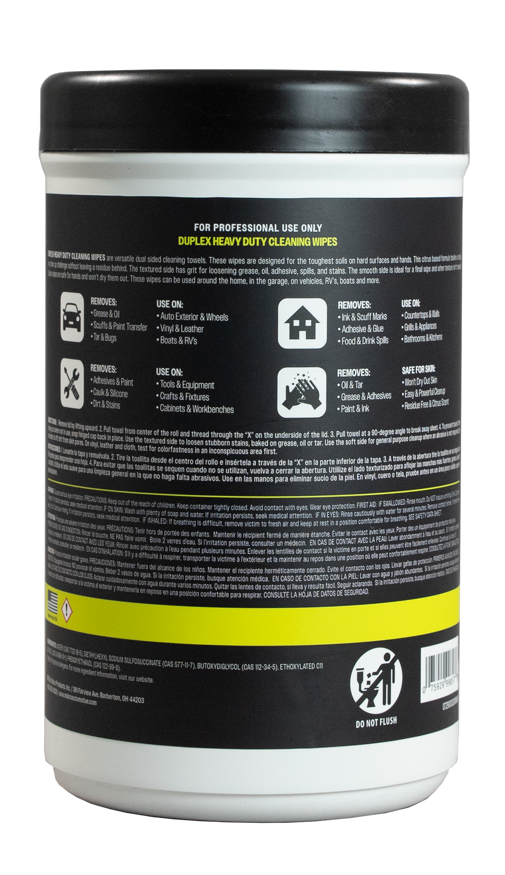 Duplex™ Heavy Duty Cleaning Wipes