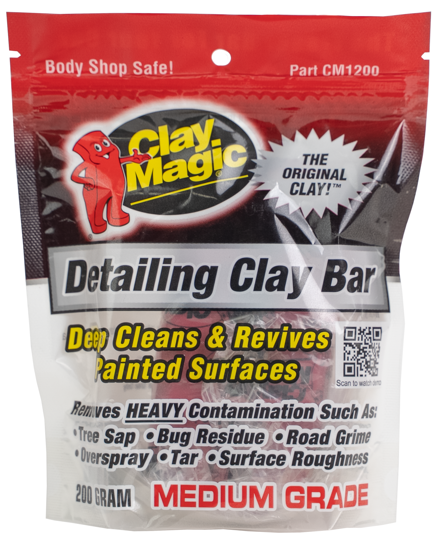 Clay Magic® Red Detailing Clay Bar - Medium Grade