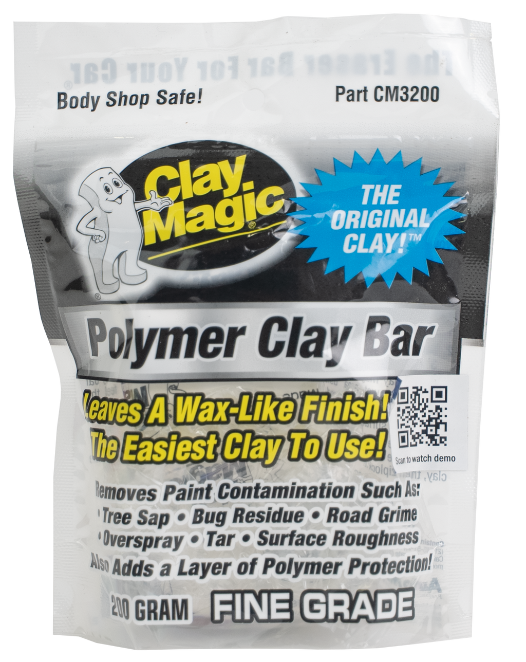 Clay Magic® White Polymer Clay Bar - Fine Grade