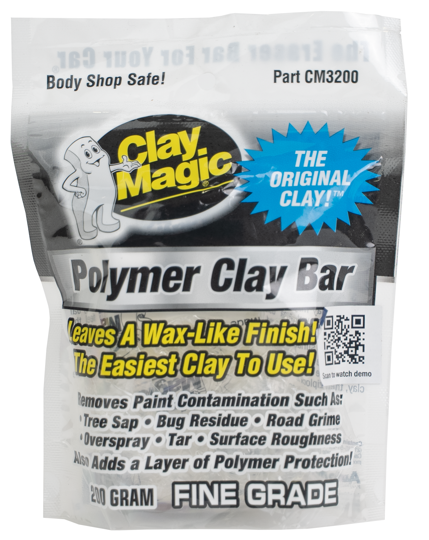 Clay Magic® White Polymer Clay Bar - Fine Grade
