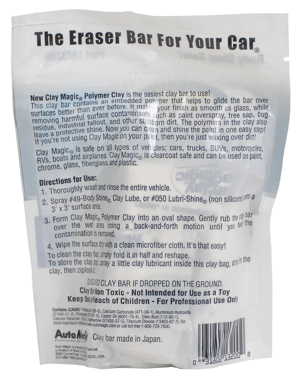 Clay Magic® White Polymer Clay Bar - Fine Grade
