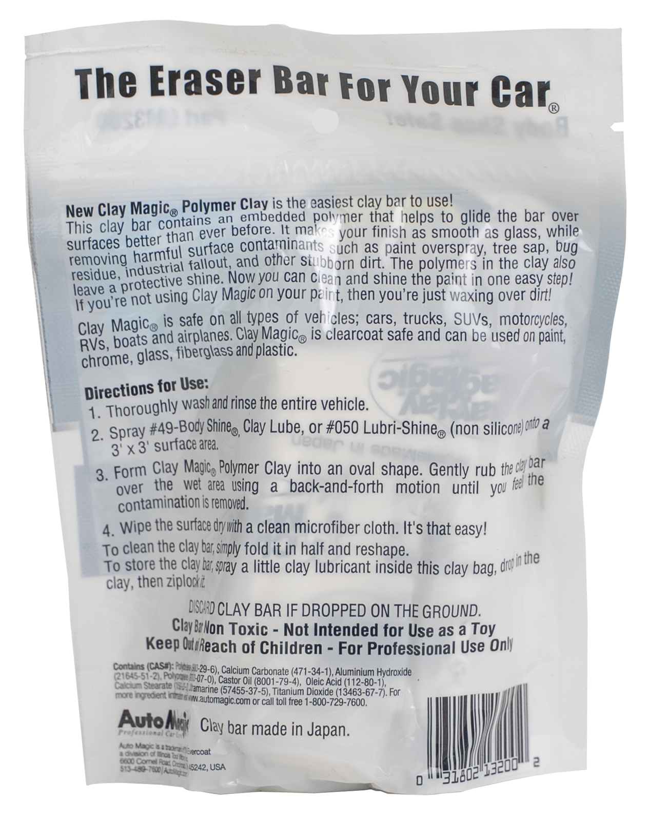Clay Magic® White Polymer Clay Bar - Fine Grade