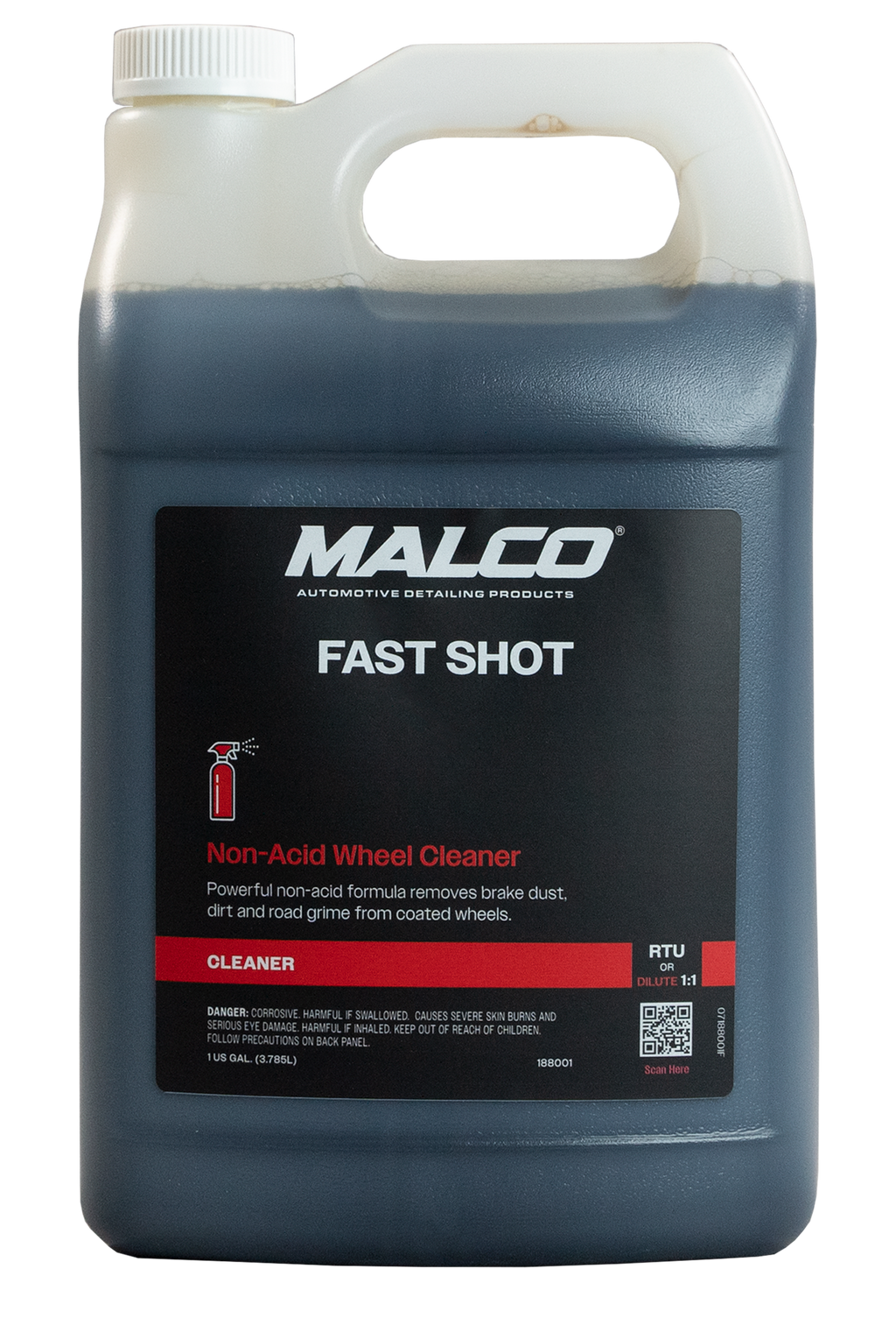 Fast Shot Wheel & Tire Cleaner Non-acid Formula
