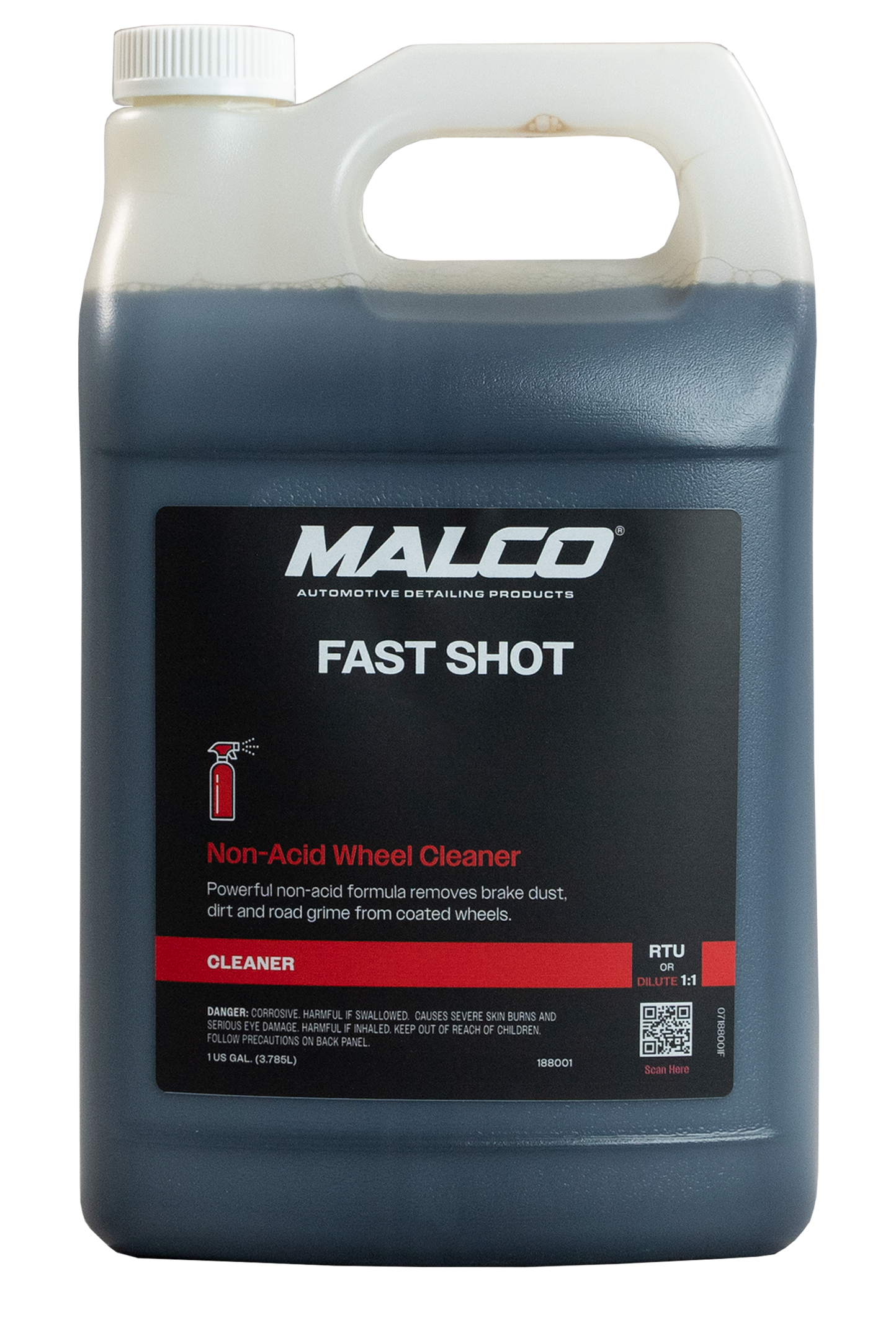 Fast Shot Wheel & Tire Cleaner Non-acid Formula