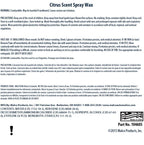 Citrus Spray Wax