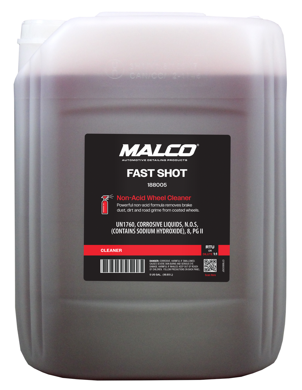 Fast Shot Wheel & Tire Cleaner Non-acid Formula