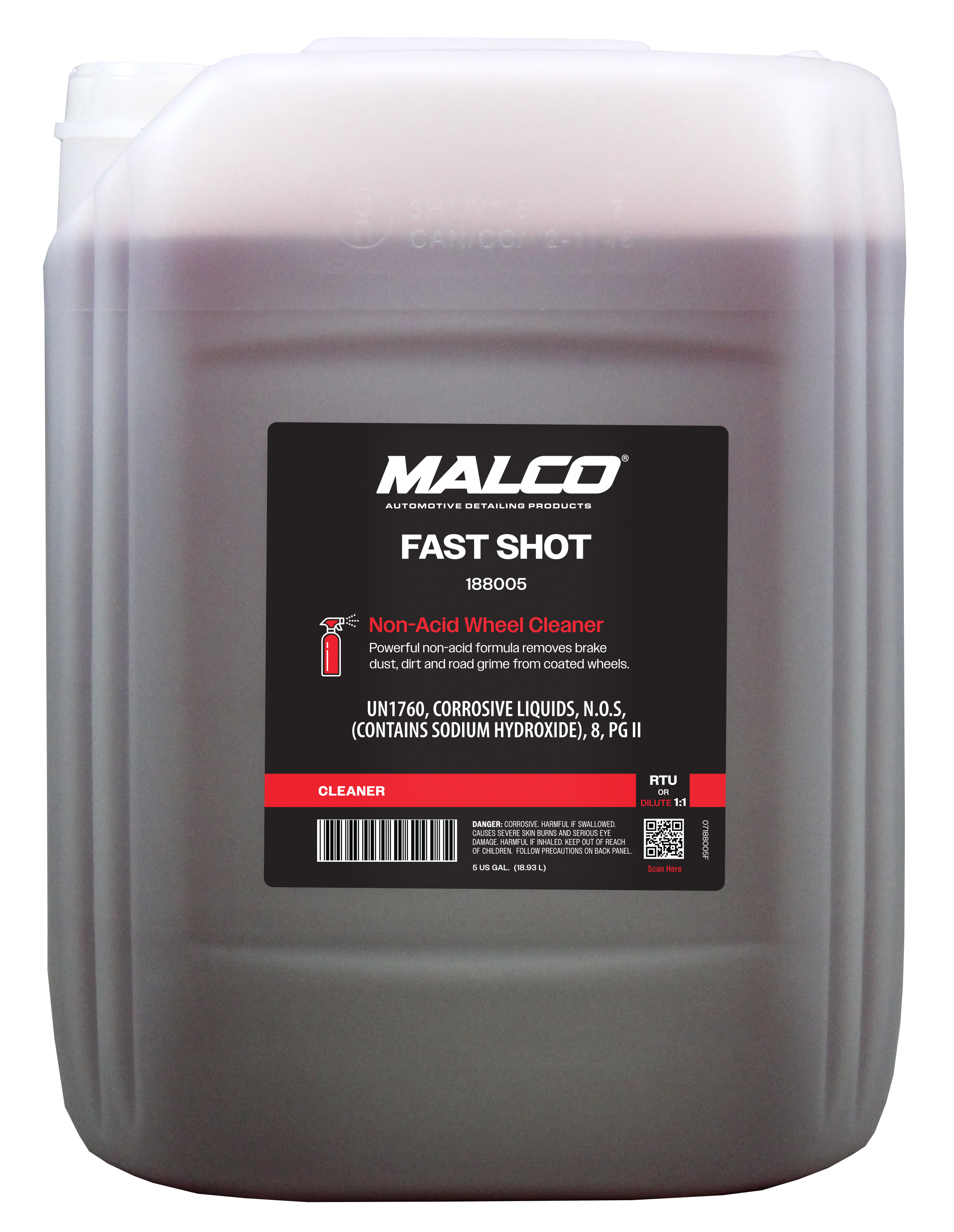 Fast Shot Wheel & Tire Cleaner Non-acid Formula