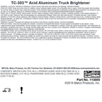 Tc-303™ Acid Aluminum Truck Brightener