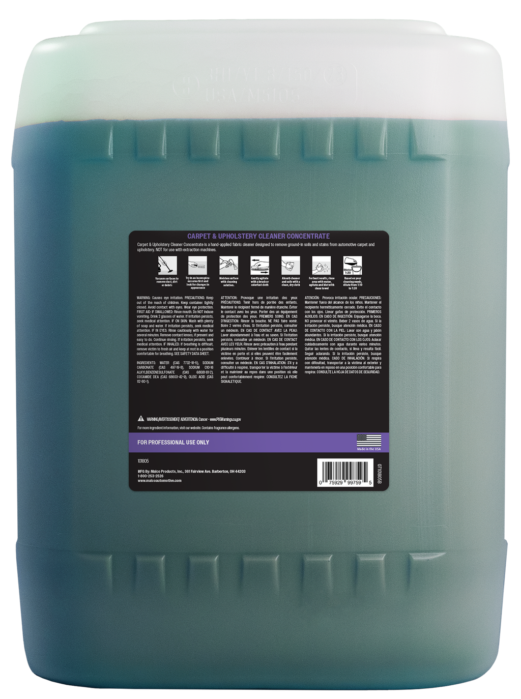 Carpet & Upholstery Cleaner Concentrate