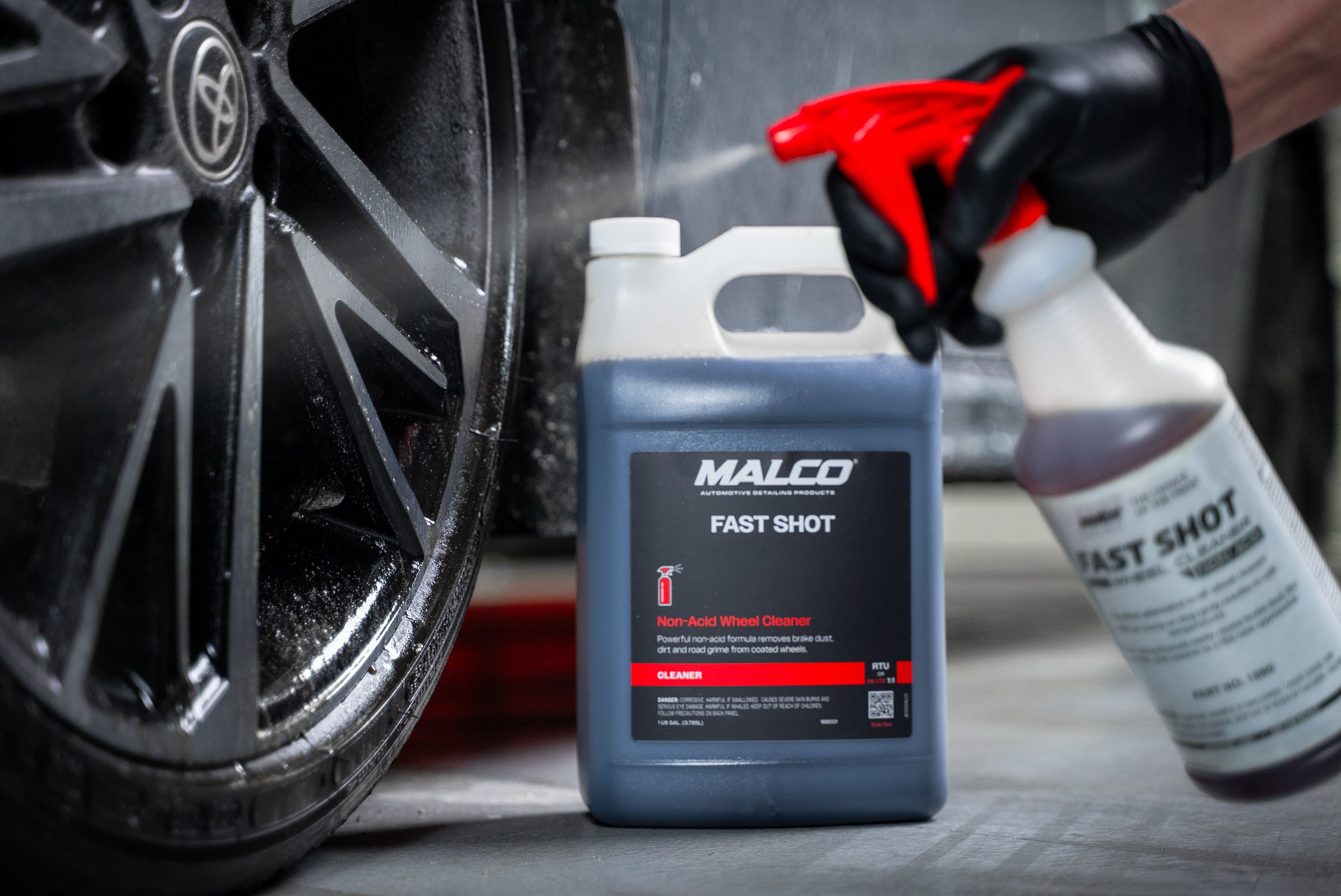 Fast Shot Wheel & Tire Cleaner Non-acid Formula