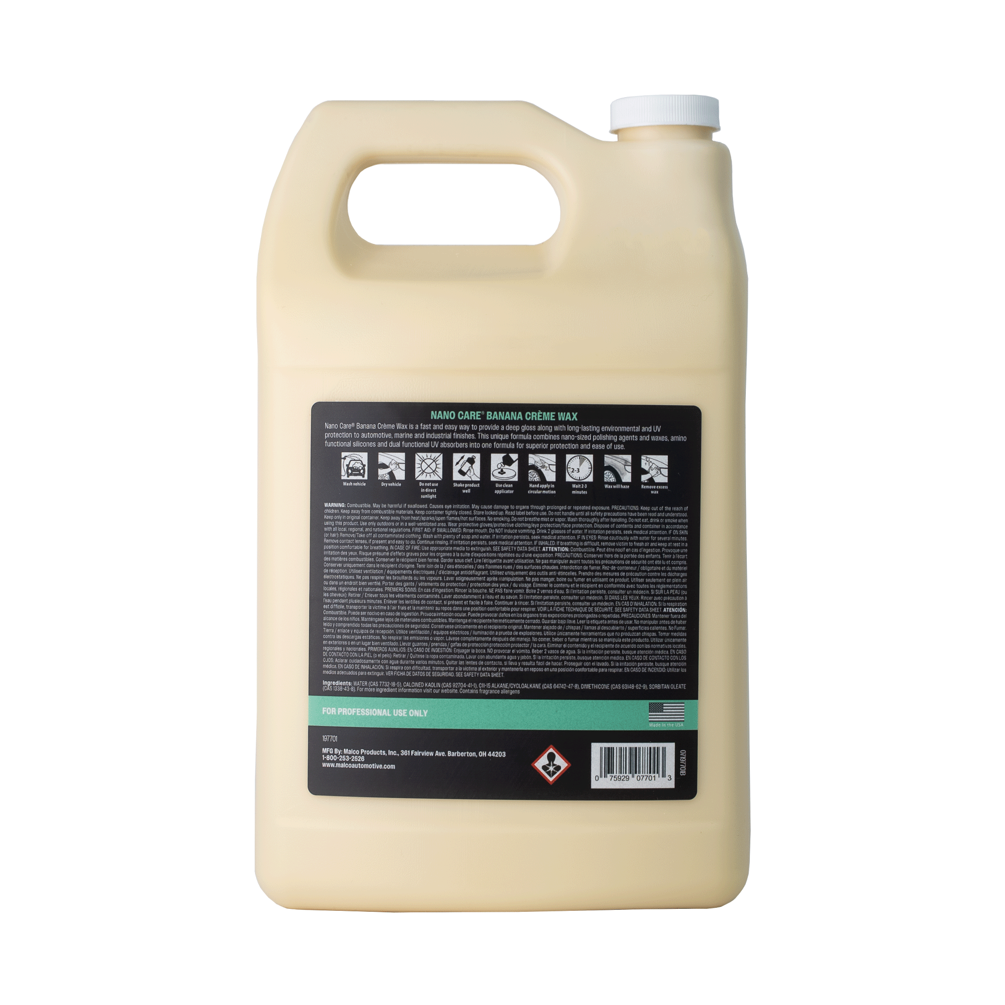 Nano Care® Banana Creme Wax