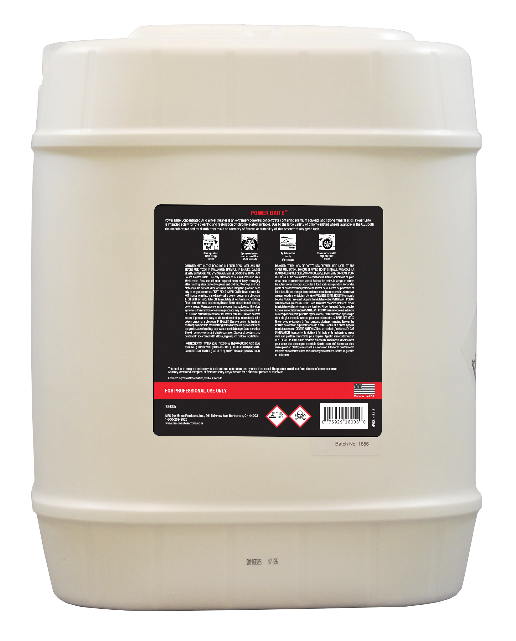 Power Brite™ Concentrated Acid Wheel Cleaner
