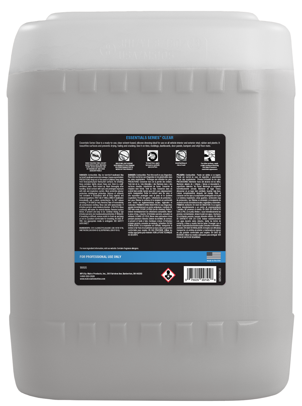 Essentials Series Clear Solvent-based Dressing