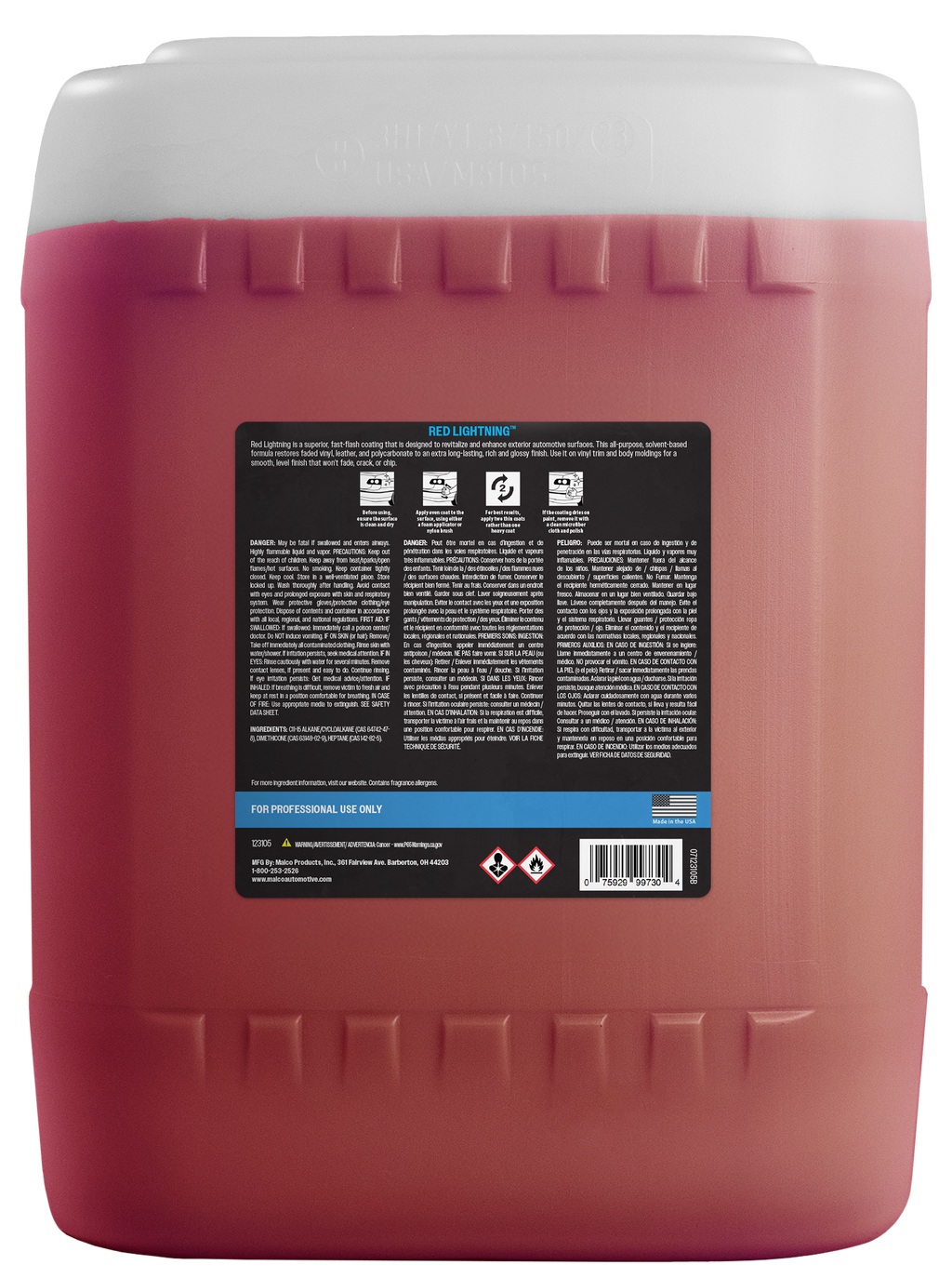 Red Lightning ™ Vinyl Coating