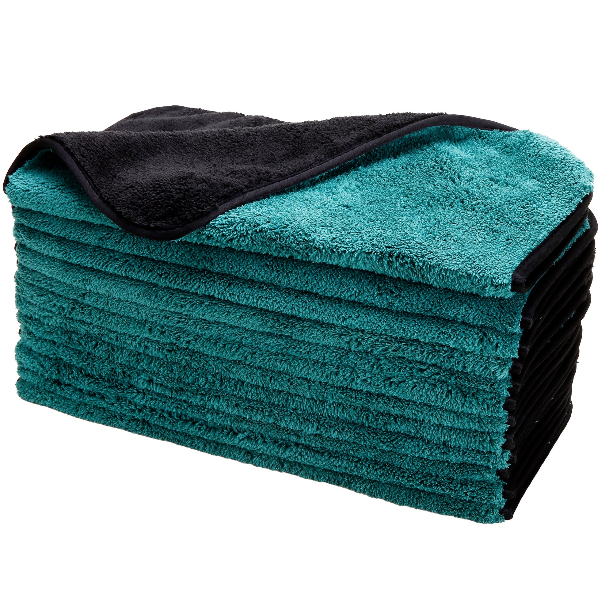 Dual-Faced Deluxe Buffing Towel, 820 GSM, 16"x16"
