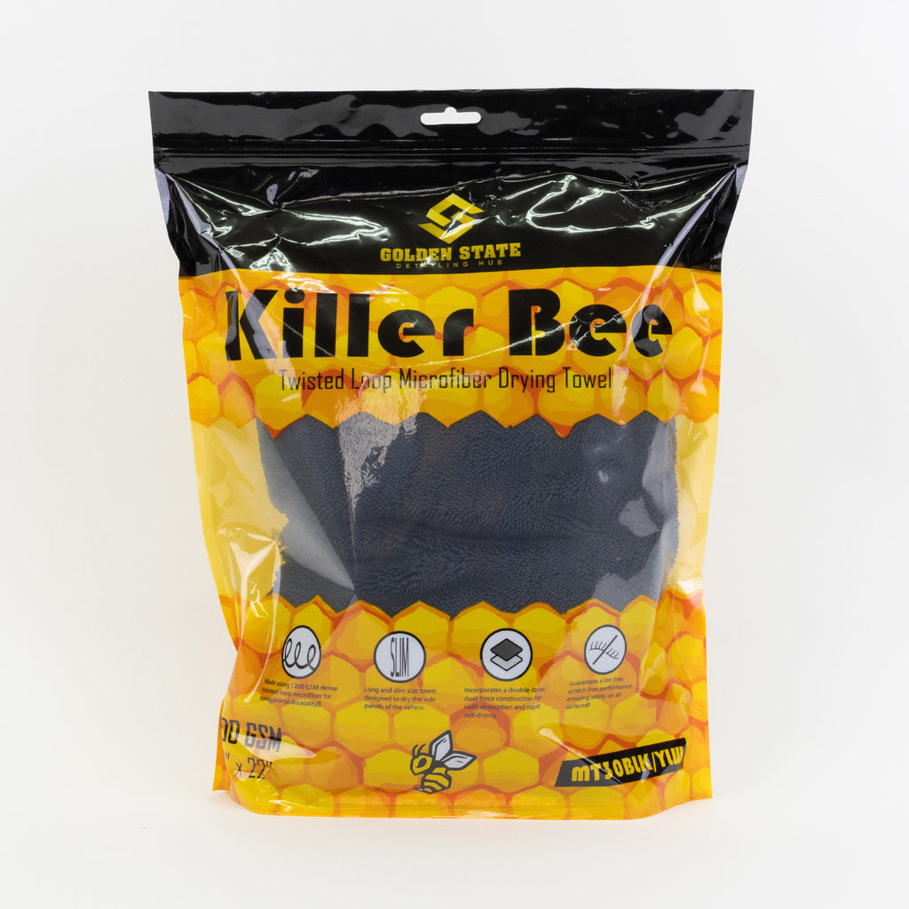 Killer Bee Twisted Loop Microfiber,1200 GSM, 22" x 30"