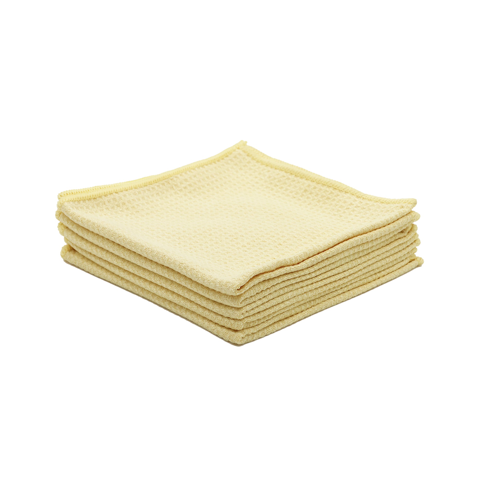 Waffle Weave Glass Towel, 360-380 GSM, 16" x 16"