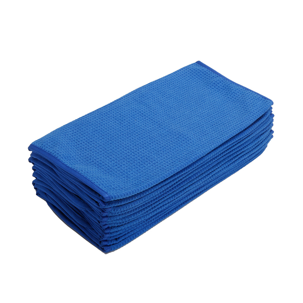 Waffle Weave Glass Towel, 380 GSM, 16"x24"