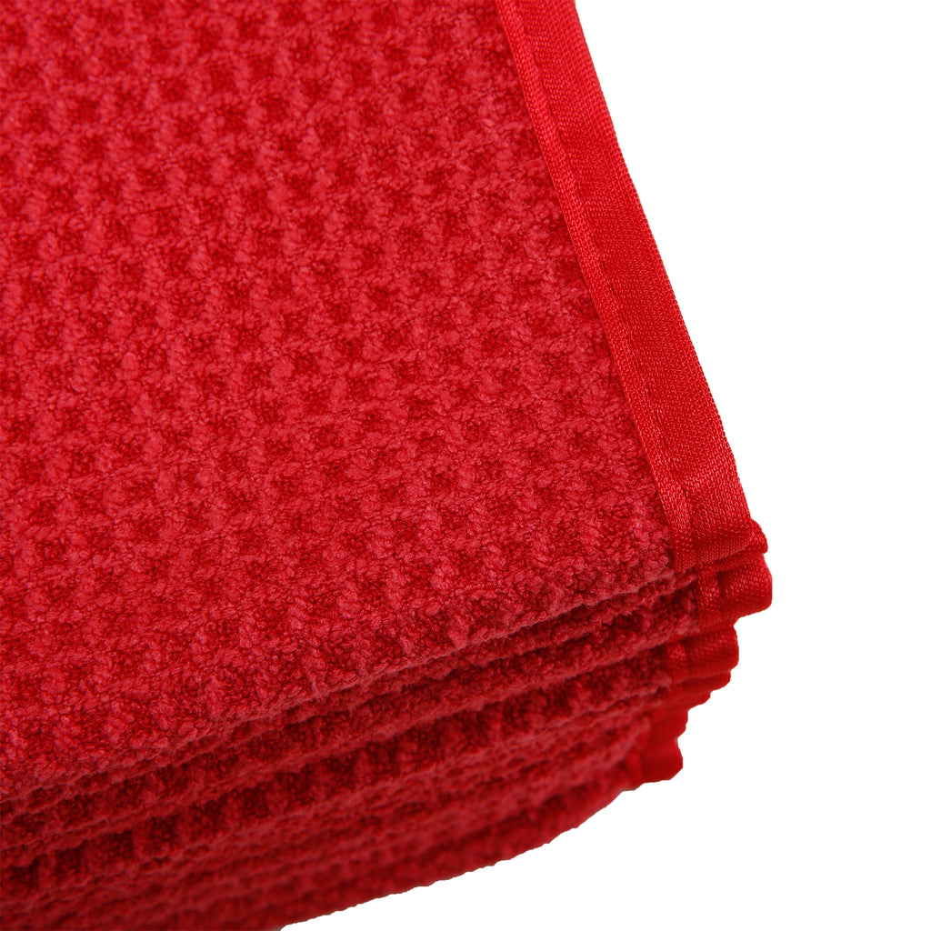 Waffle Weave Glass Towel, 380 GSM, 16"x24"