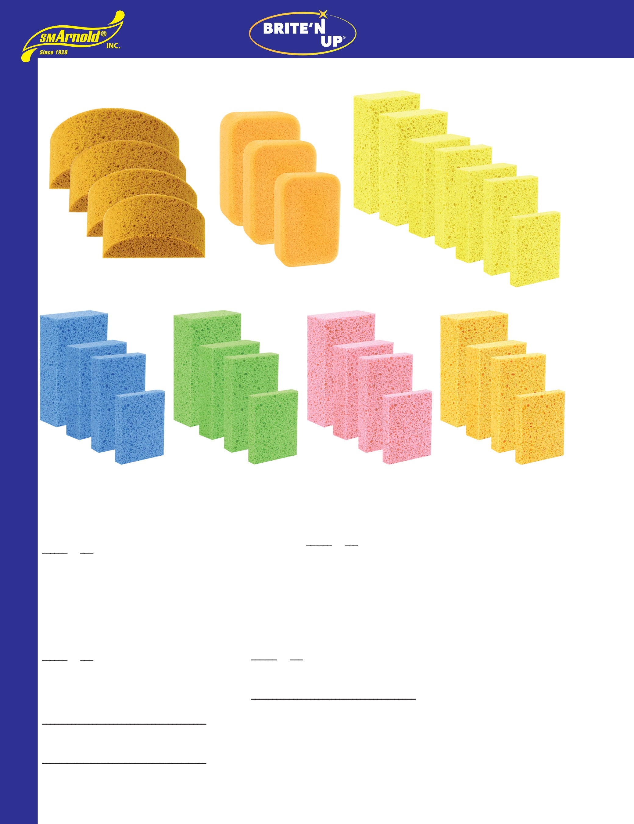 Brite’N Up® Fine Pore All Purpose Cleaning Sponges•Professional
