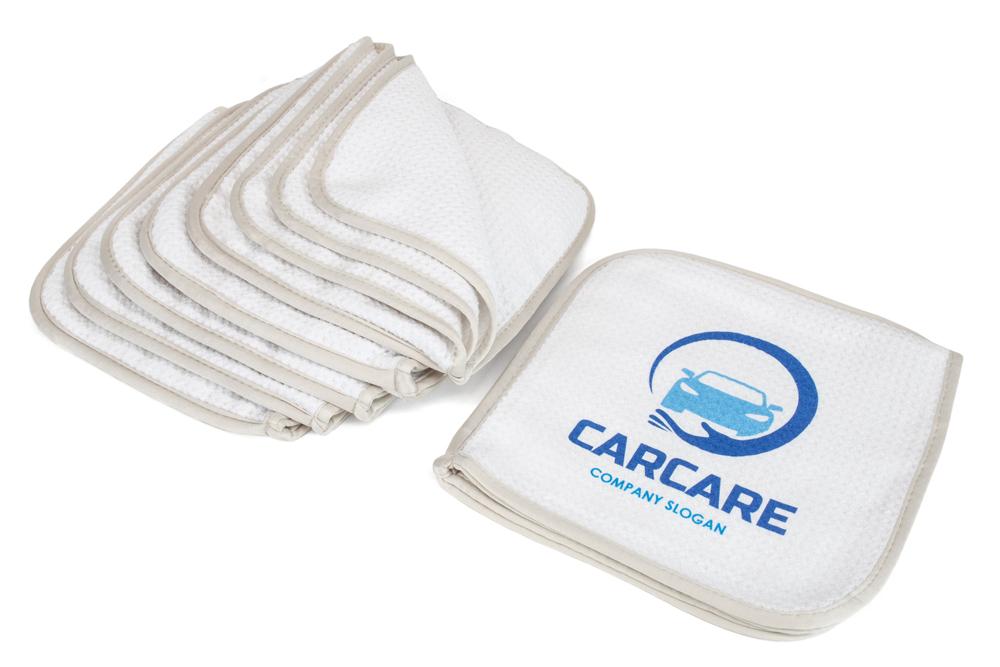 CUSTOM [Glass Flip] Printed Logo Towel - 12 pack
