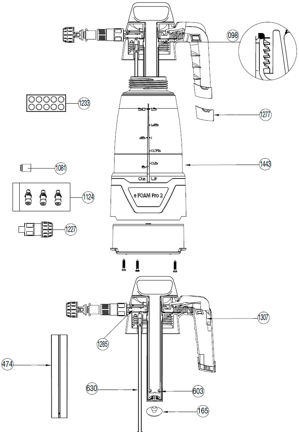 Spare parts Ik e Foam Pro 2