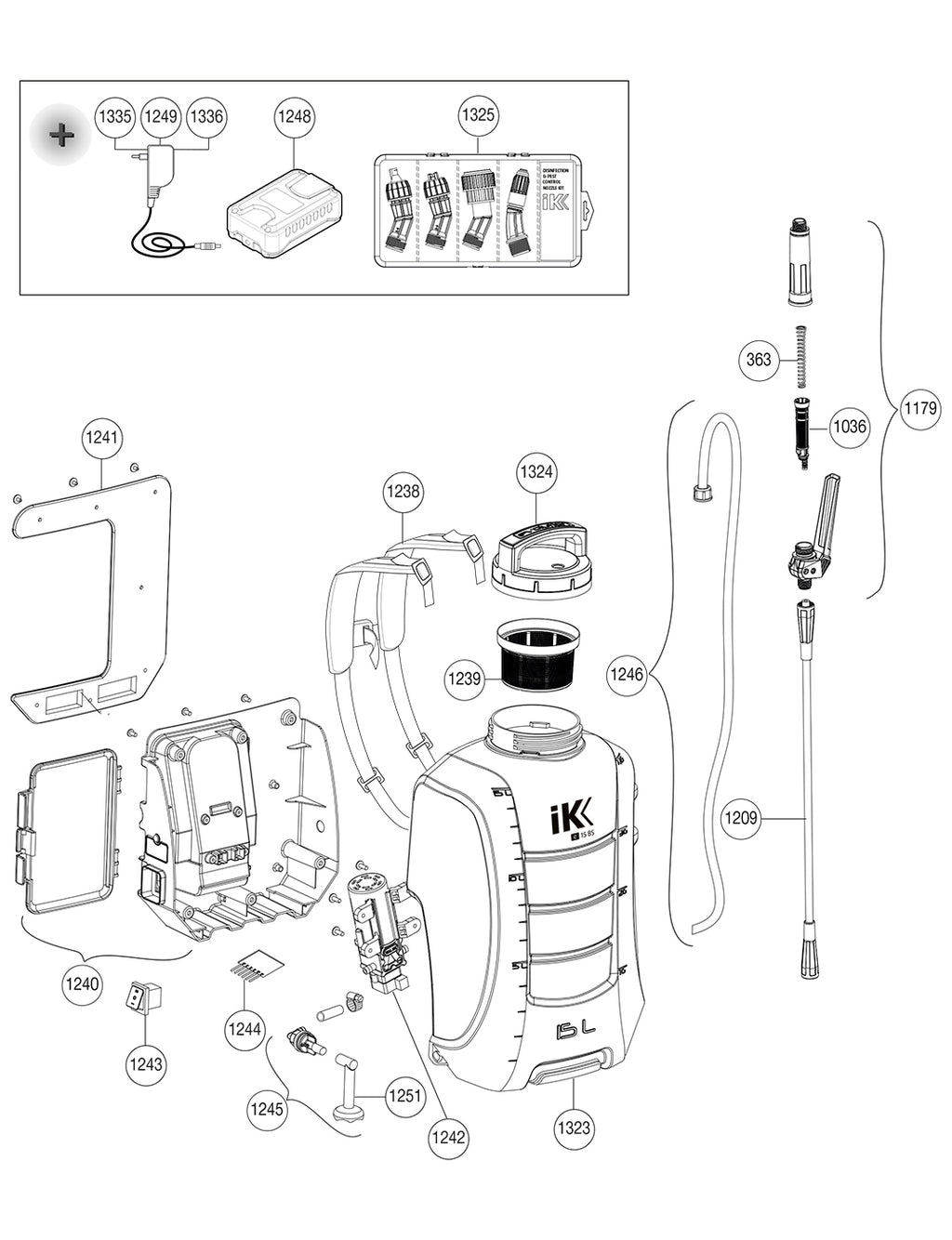 Spare parts IK e 15 BS