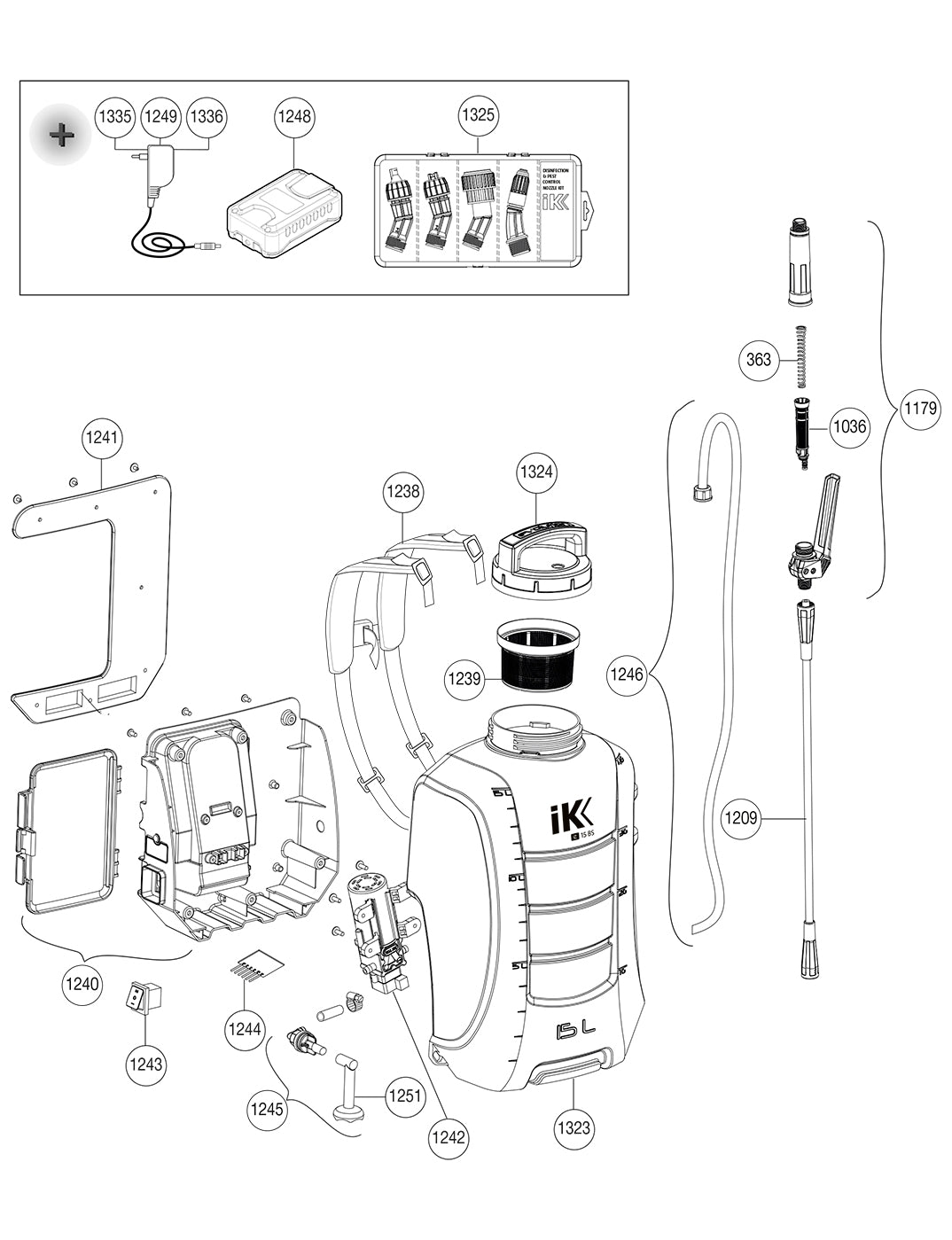 Spare parts IK e 15 BS