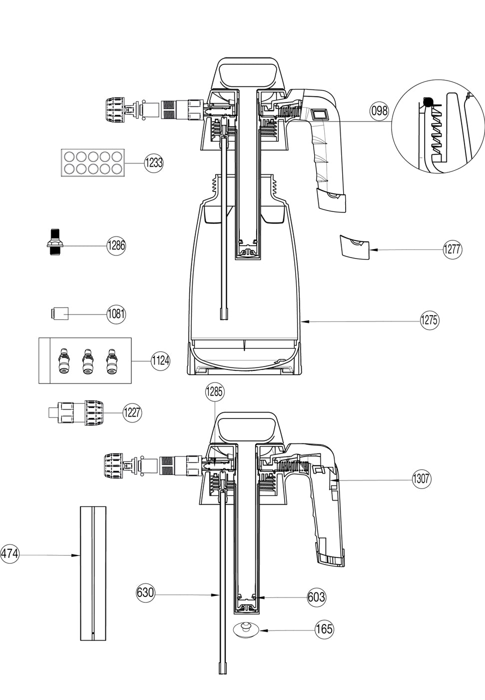 Spare parts IK FOAM Pro 2 +