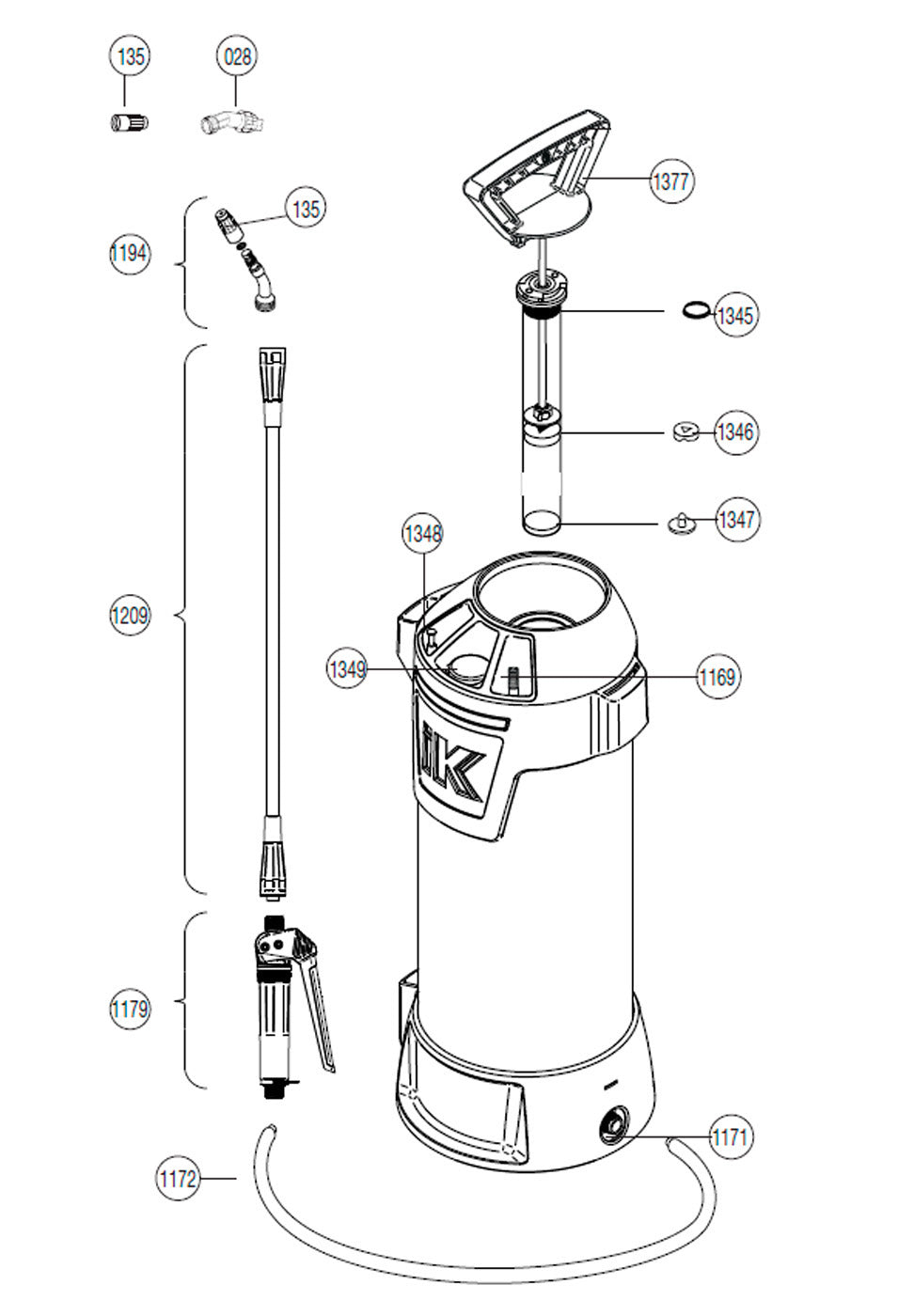 Spare parts IK Inox 10